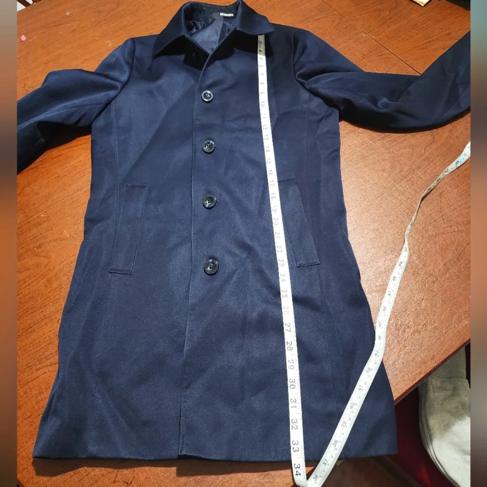Murano Men's Navy Blue Coat - Picture 2 of 8
